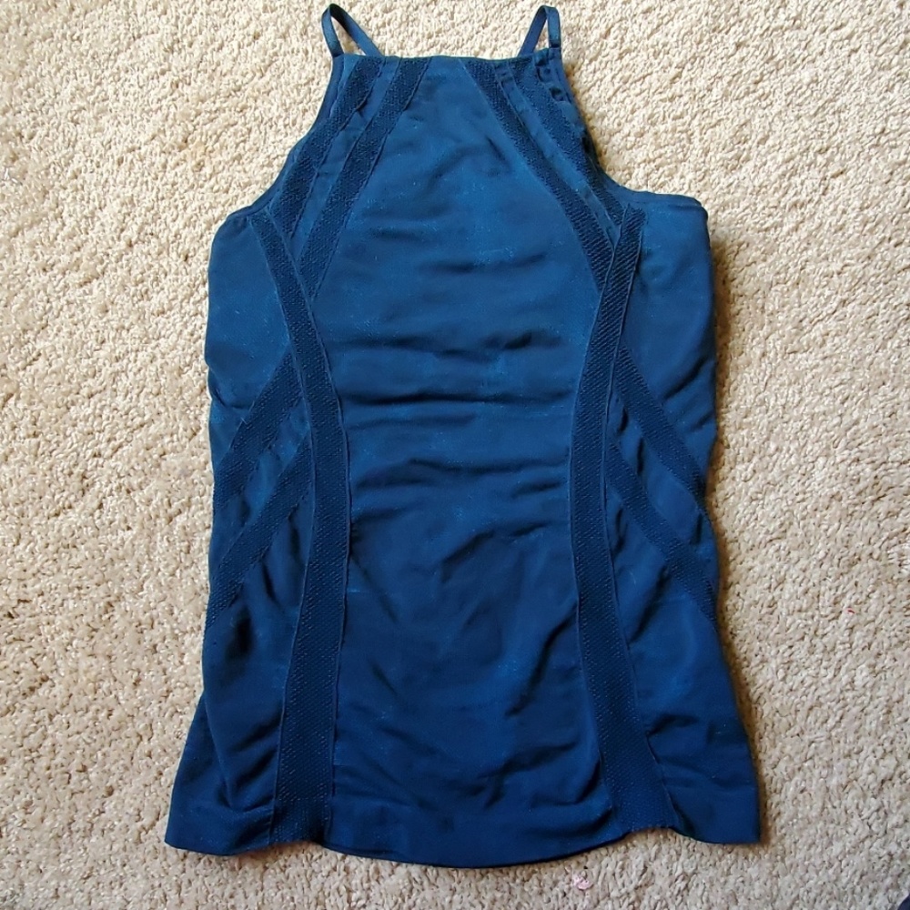 Deep turquoise ombre workout tank